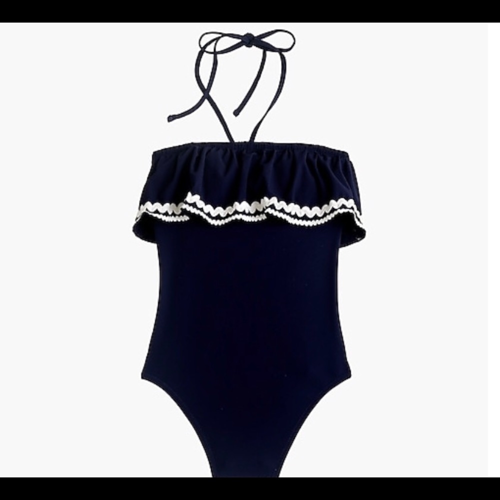 Brand new: Jcrew halter ruffle bandeau size 12